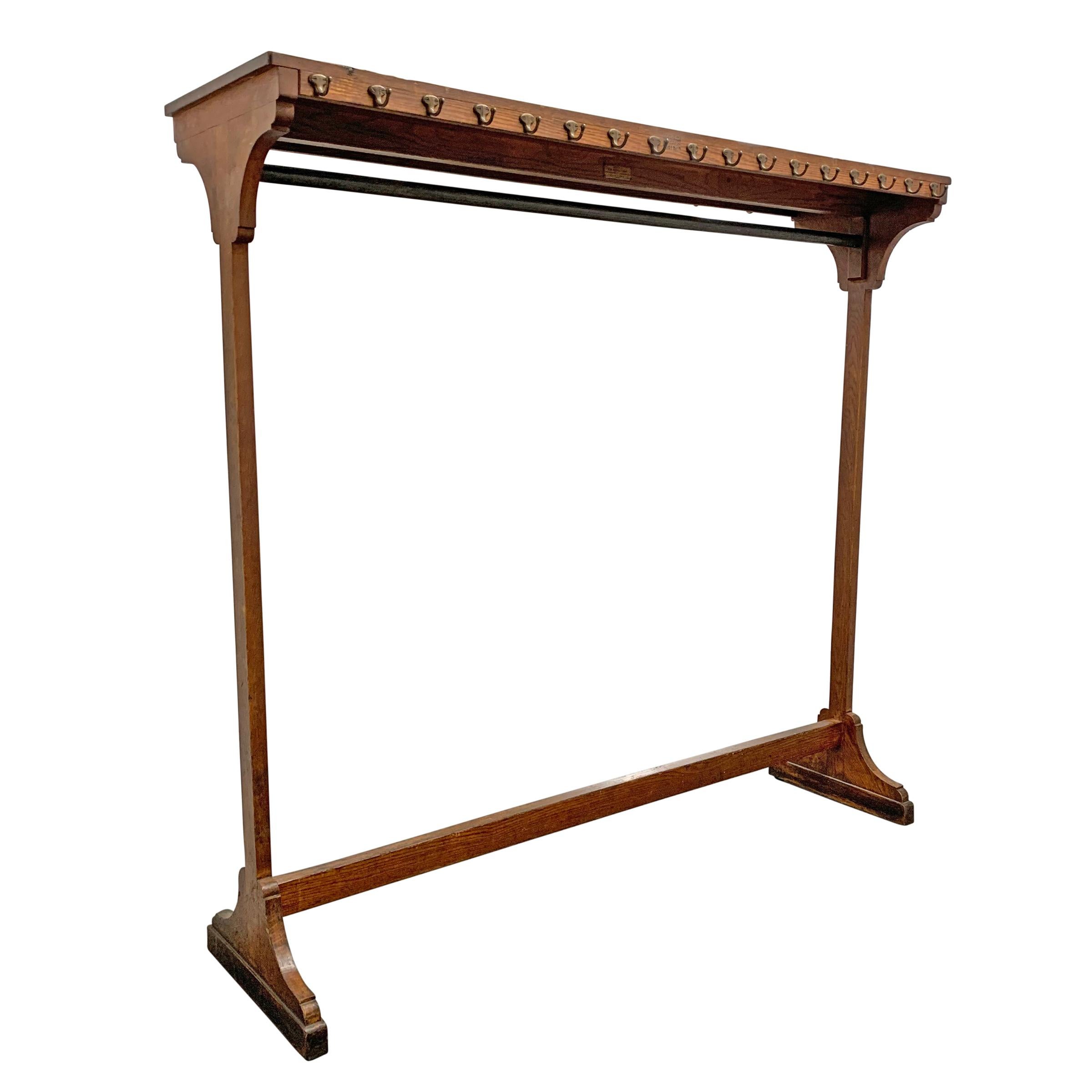 vintage wooden clothes rack
