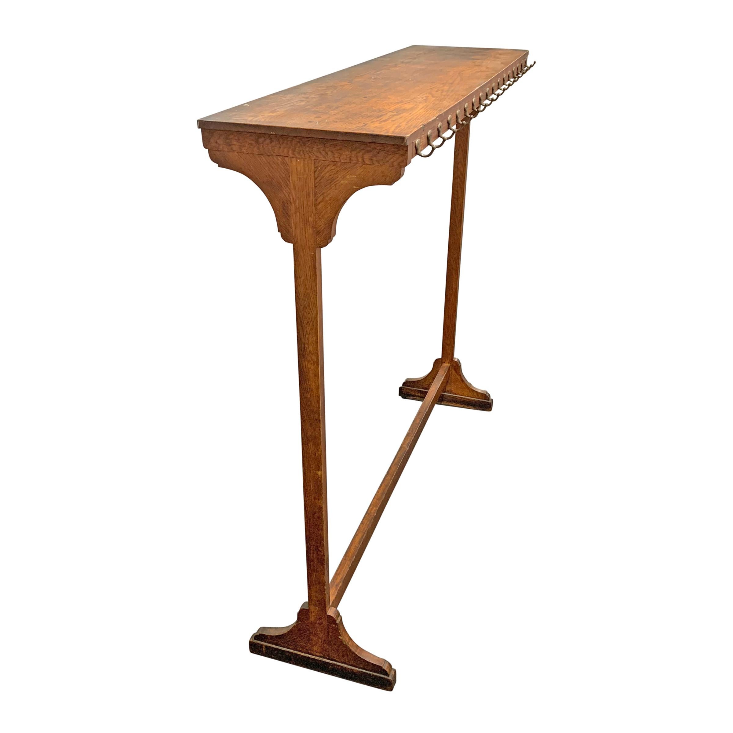 old wooden clothes rack