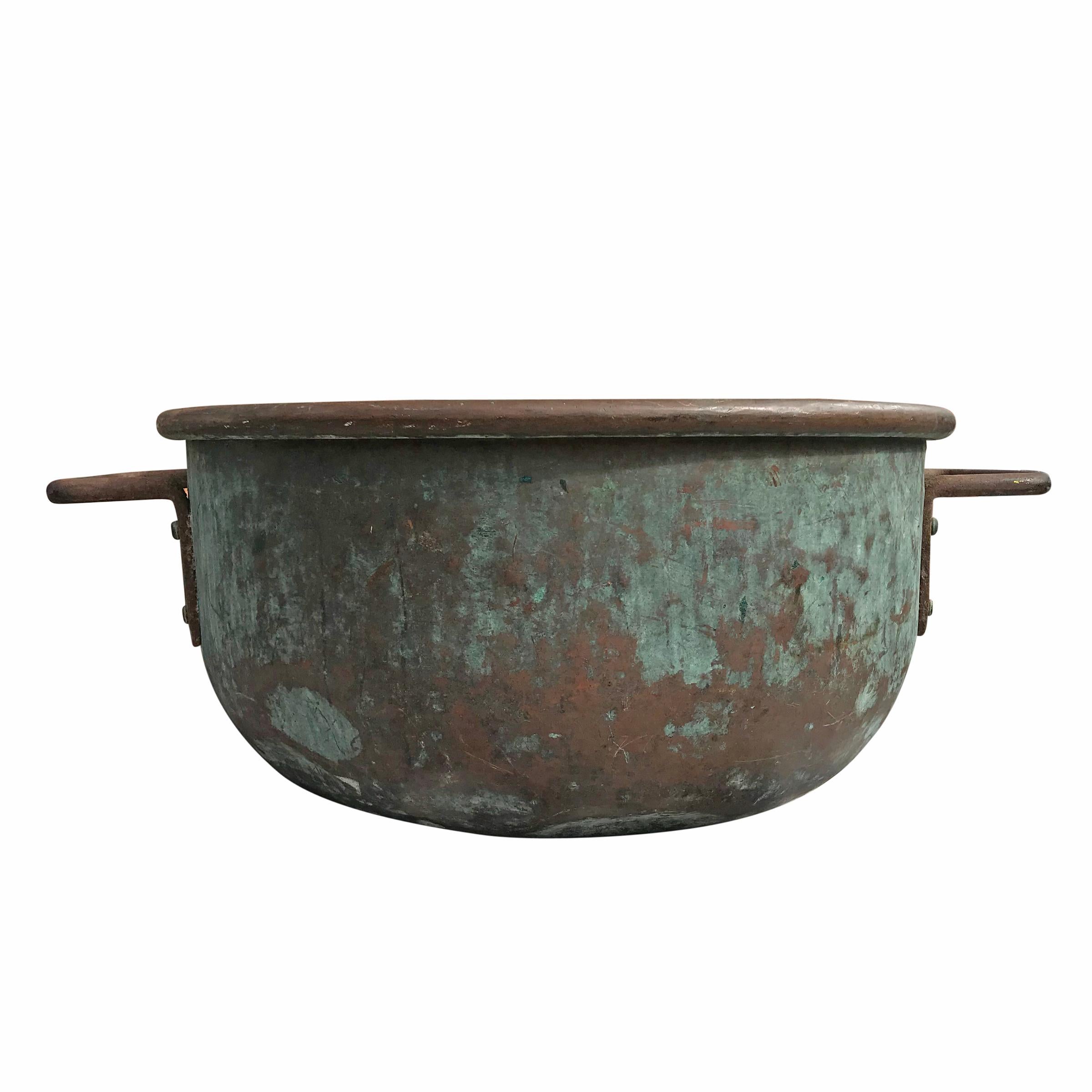 Primitif Pot de confiseur en cuivre américain du début du 20e siècle en vente