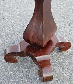 Early 20th Century American Empire Mahogany Drop Leaf Side Table By Imperial