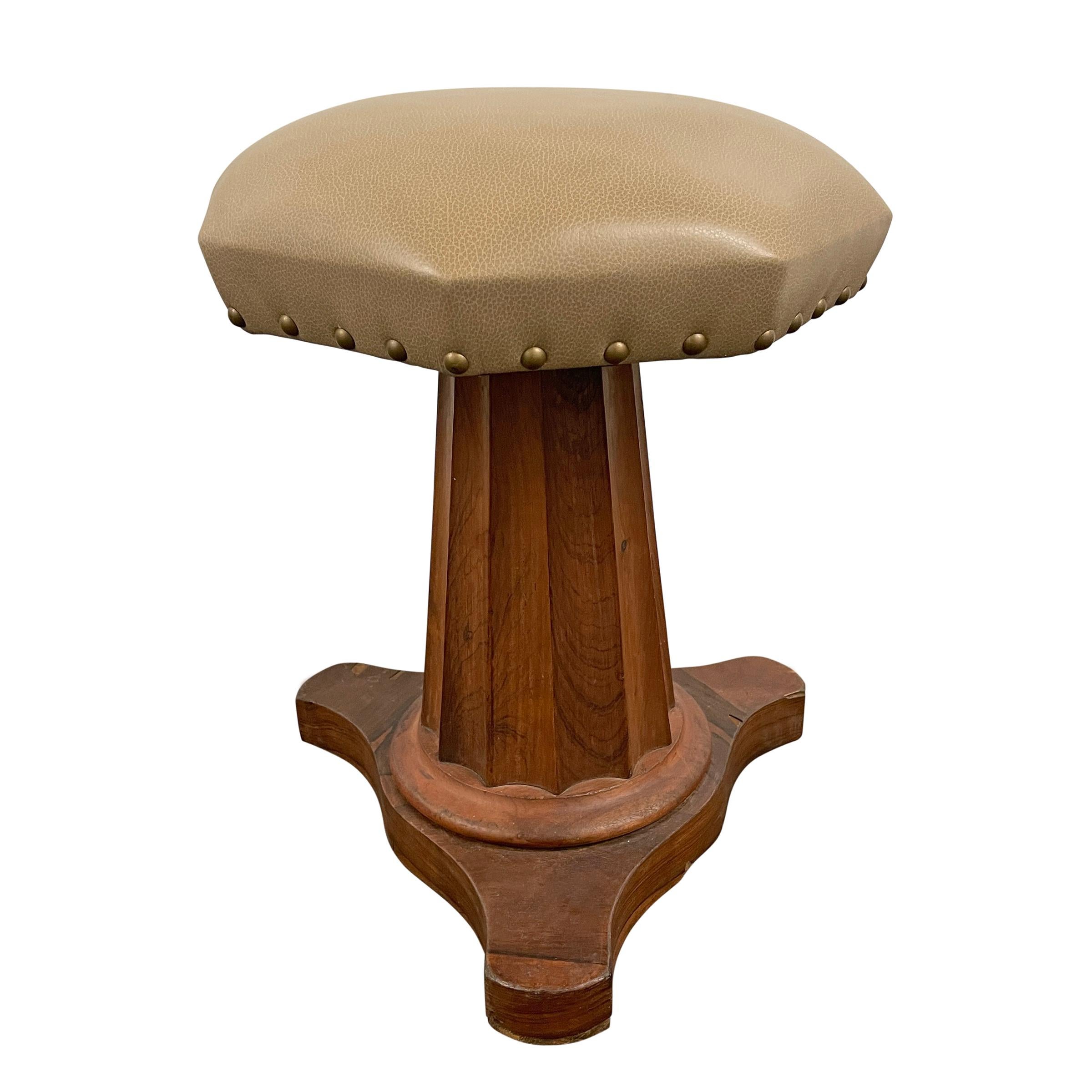 Mid-19th Century Early 20th Century American Empire Stool For Sale
