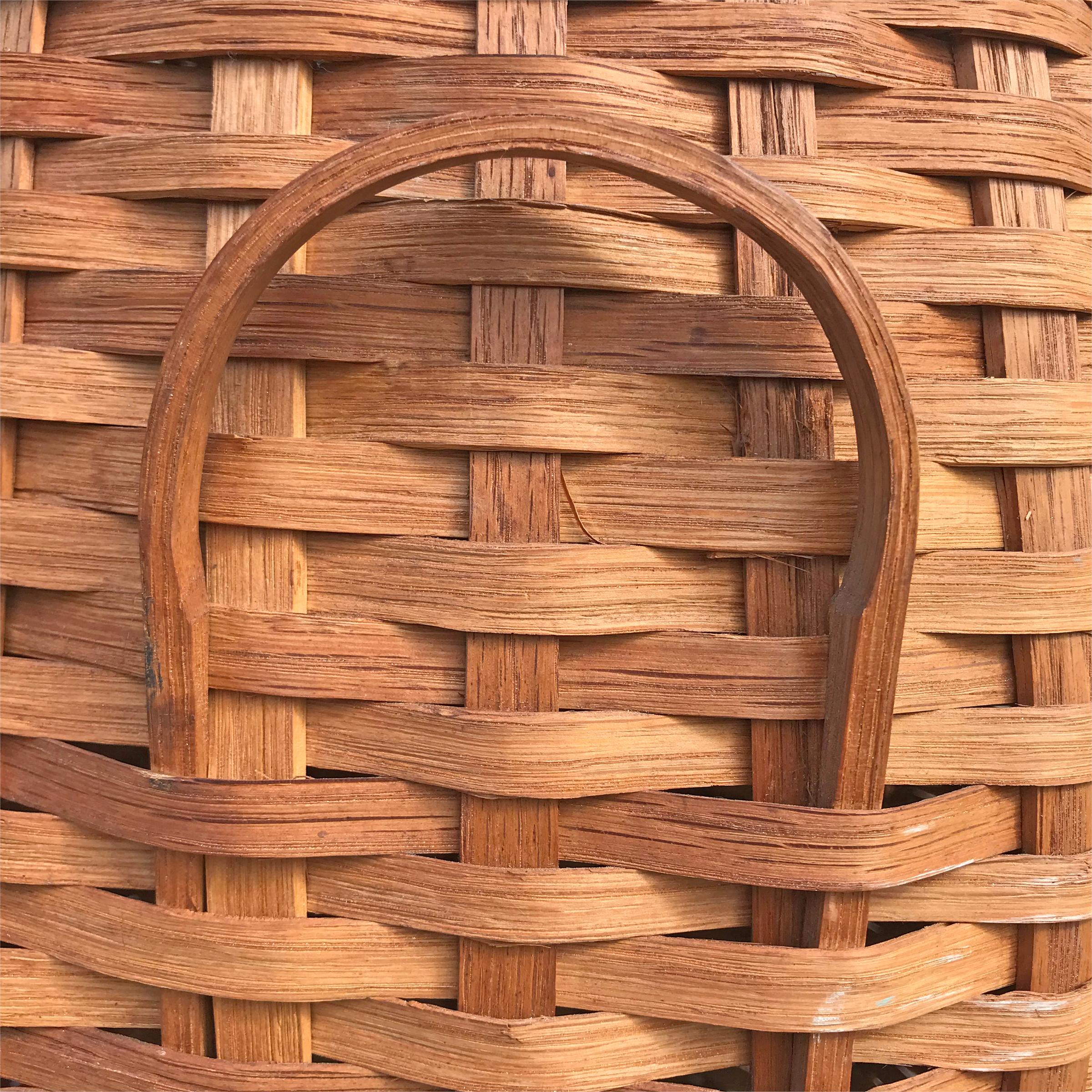 Hand-Woven Early 20th Century American Feather Basket