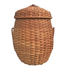 Early 20th Century American Feather Basket