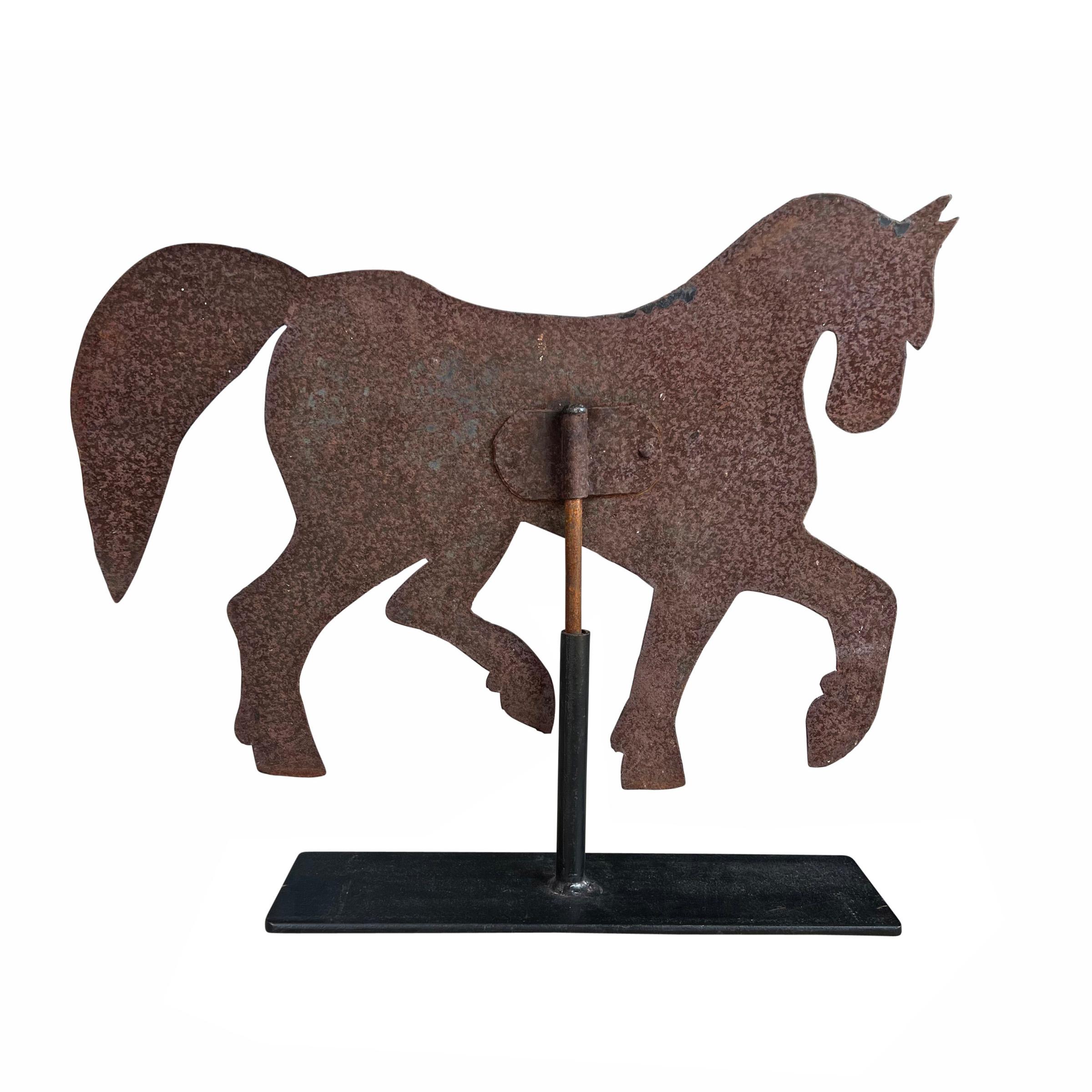 Early 20th Century American Folk Art Draught Horse Weathervane For Sale 1