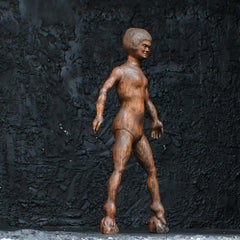 Early 20th Century American Folk Art Figure of a swimmer