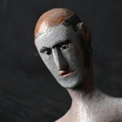 Early 20th Century American Folk Art Jigger Doll  Mr Sideburns