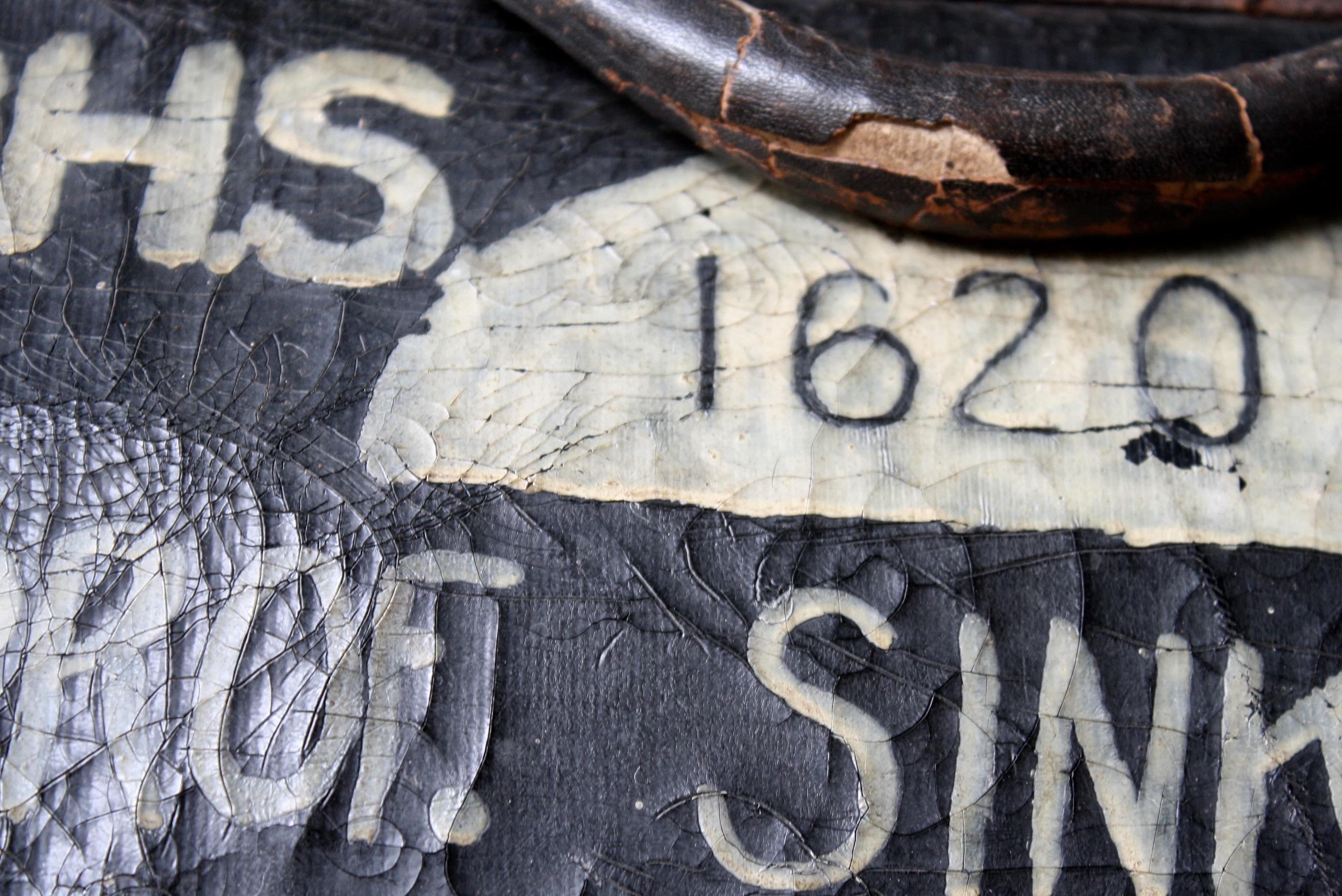 Borsa Gladstone dipinta con arte popolare americana dei primi del Novecento Curiosità politica in vendita 2