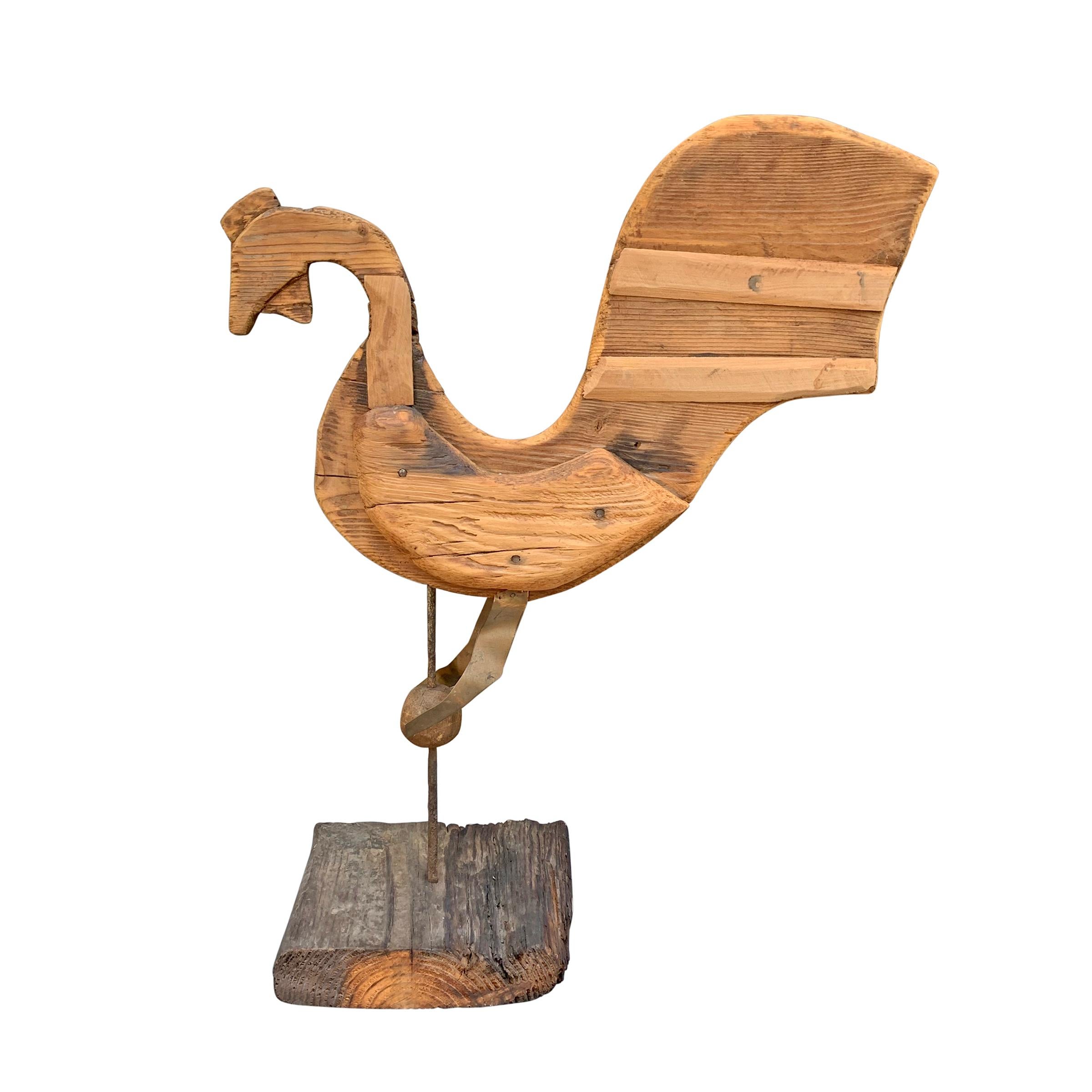 Early 20th Century American Folk Art Rooster Weathervane For Sale 1