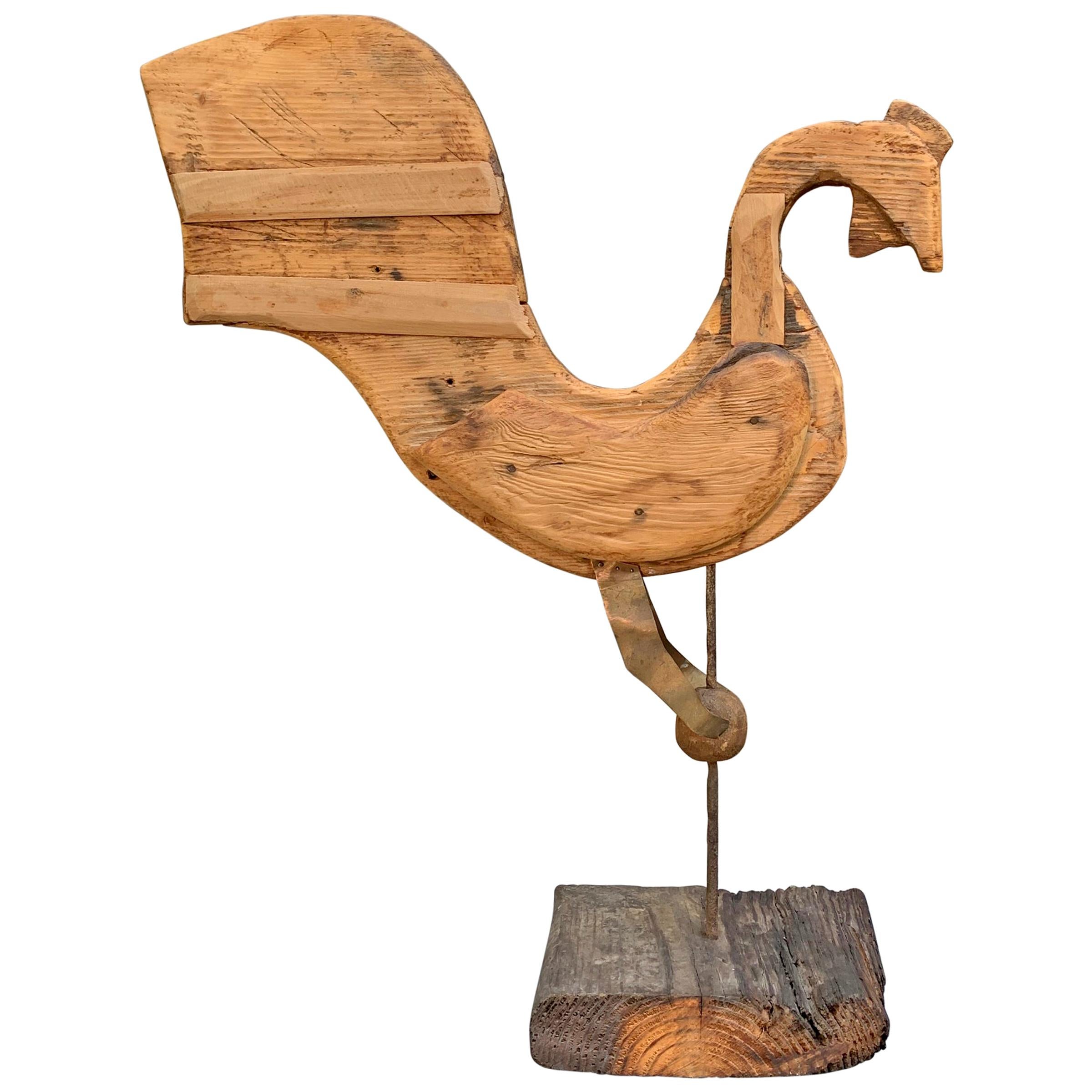 Early 20th Century American Folk Art Rooster Weathervane