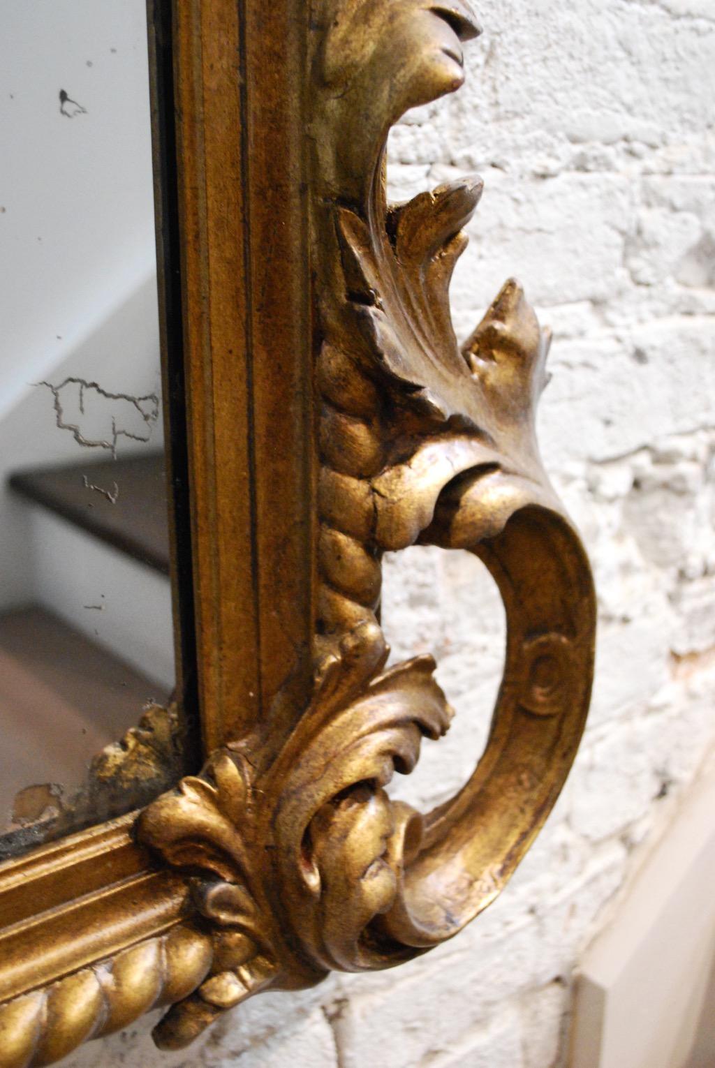 Early 20th Century, American Gilt Resin and Gesso Hall Mirror 2