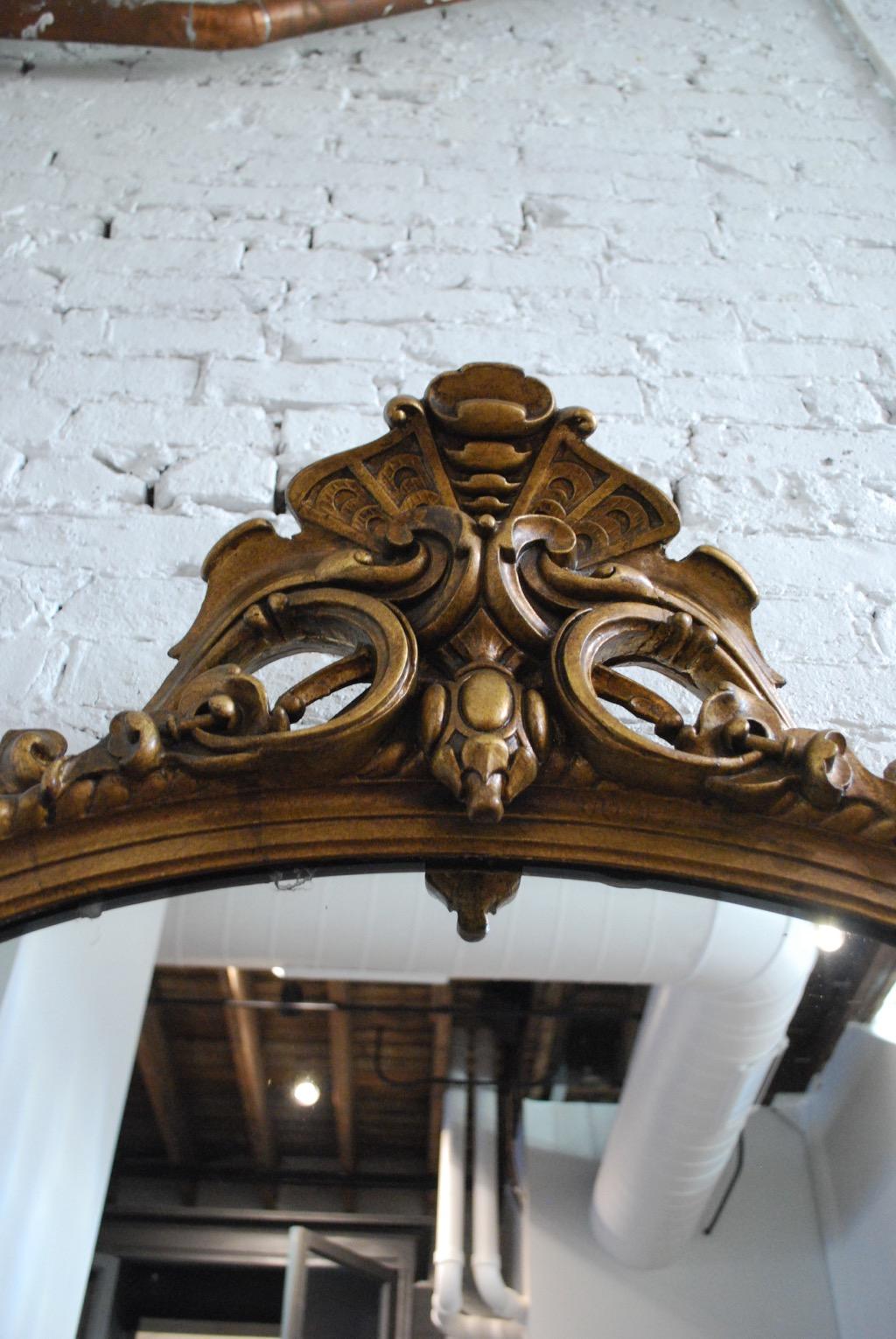 Early 20th Century, American Gilt Resin and Gesso Hall Mirror 3
