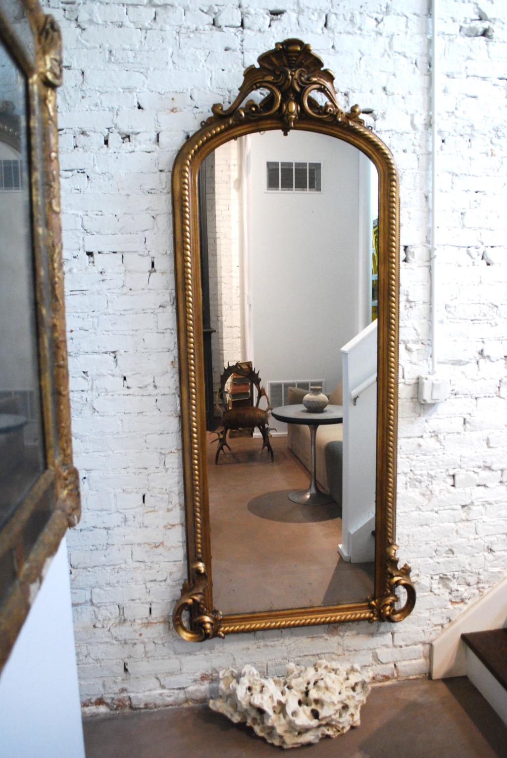Early 20th Century, American Gilt Resin and Gesso Hall Mirror 5