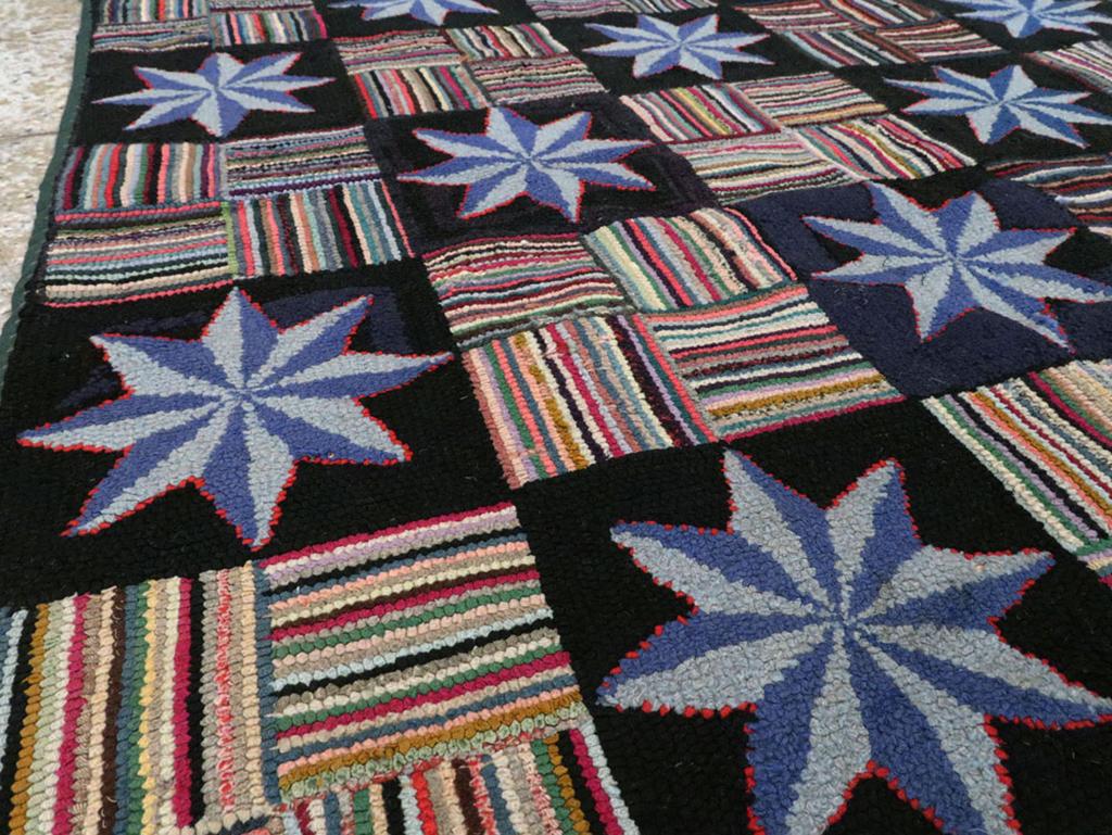 American Craftsman Tapis à crochets américain du début du 20e siècle en vente