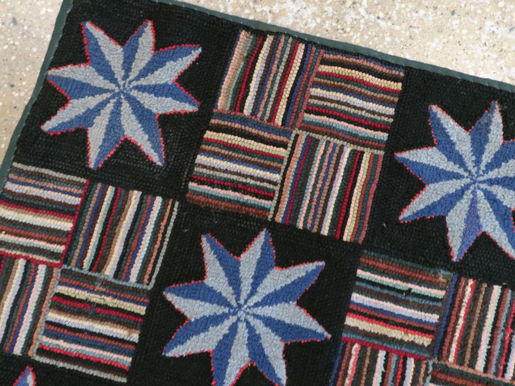 Américain Tapis à crochets américain du début du 20e siècle en vente