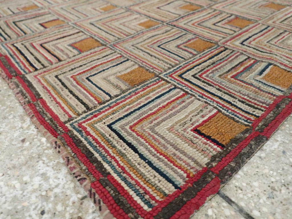 Alfombra de gancho americana de principios del siglo XX en Excelente estado para la venta en New York, NY