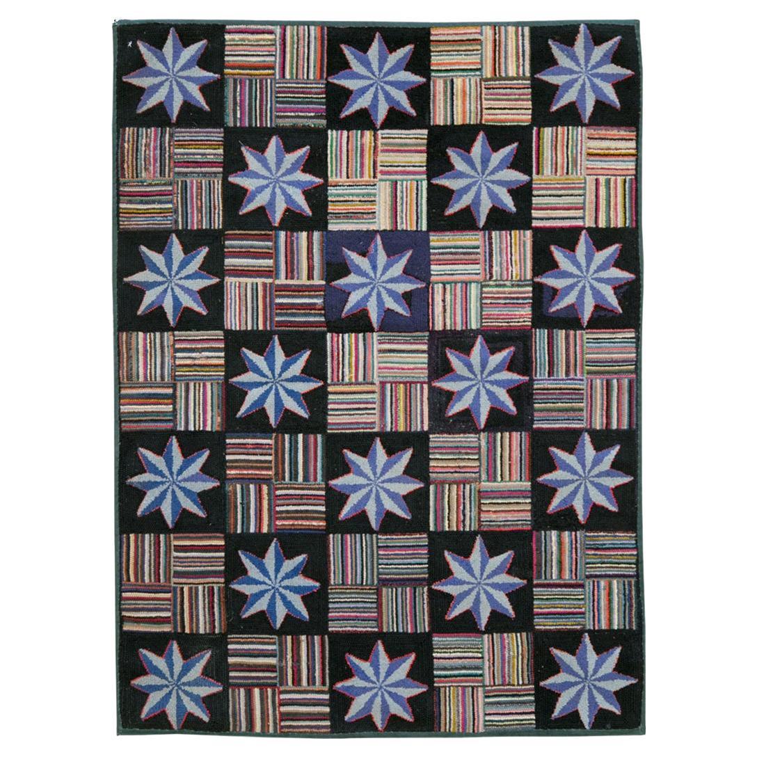 Early 20th Century American Hook Rug