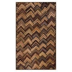 Tapis à capuche américain du début du XXe siècle ( 2' 7'' x 4' 6'' - 78 x 137 cm)