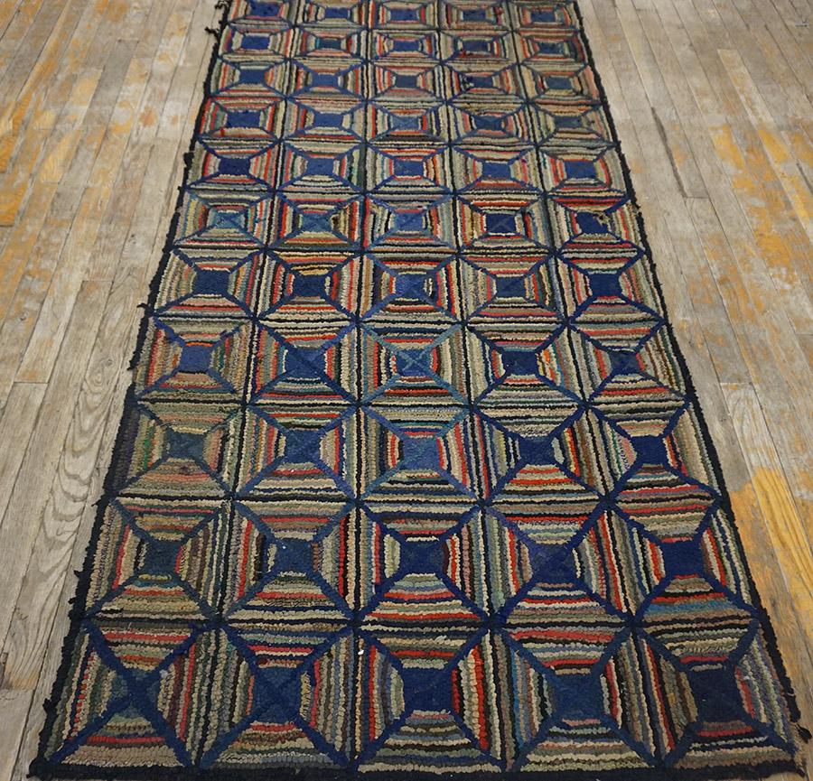 Early 20th Century American Hooked Rug, Size: 3' 2