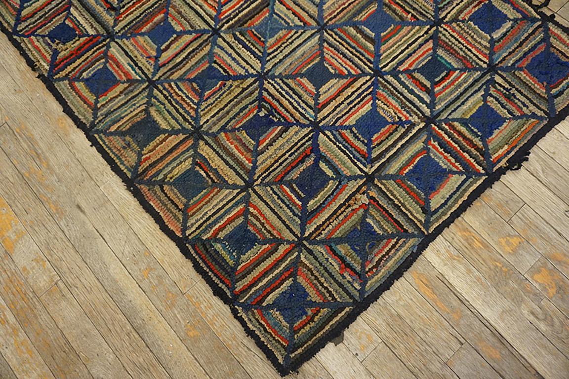 Early 20th Century American Hooked Rug 3' 2