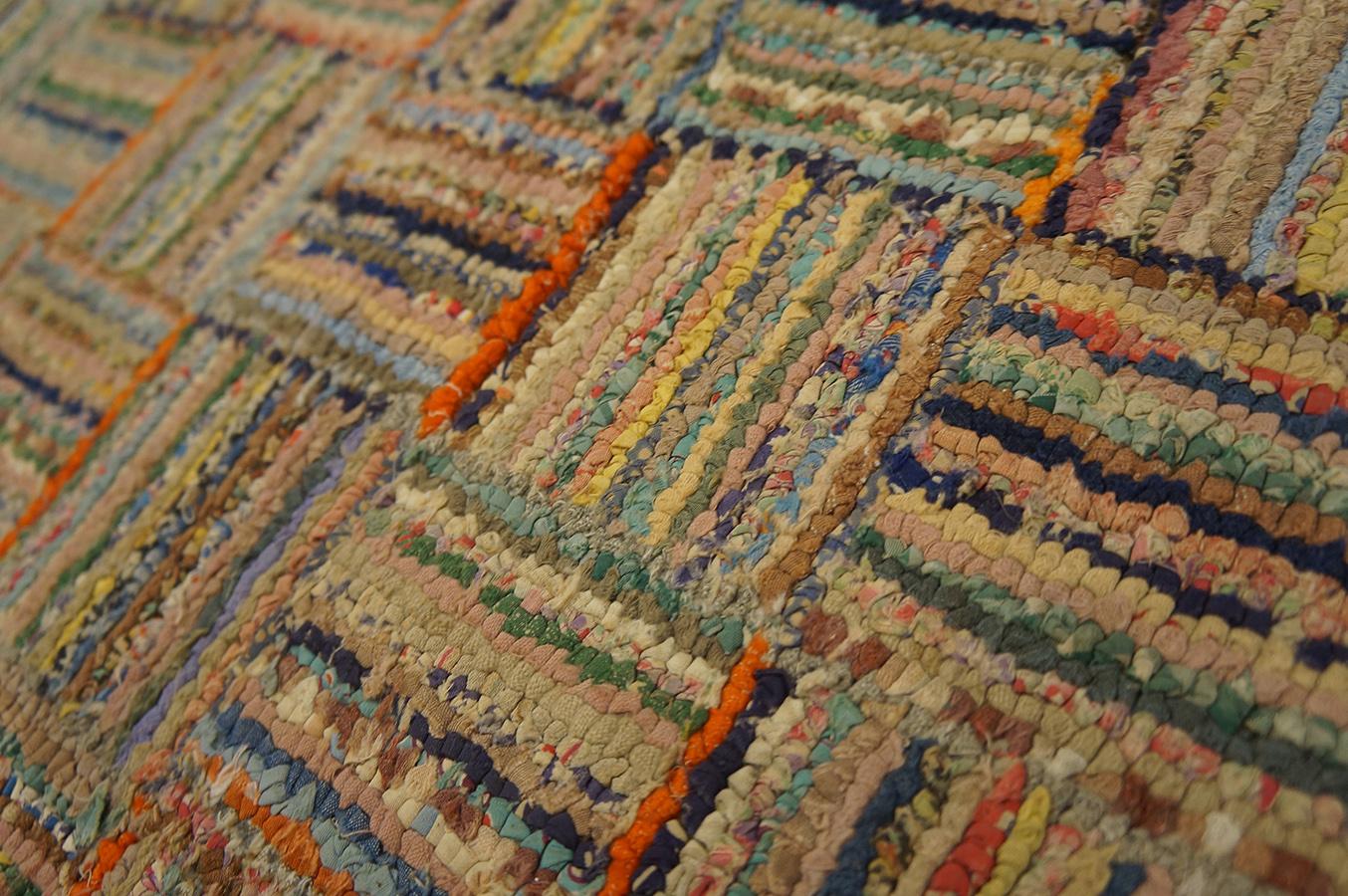 Early 20th Century American Hooked Rug ( 3' x 27'5
