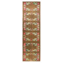 Tappeto ad uncino americano dei primi del Novecento ( 5' x 16' - 152 x 488 )