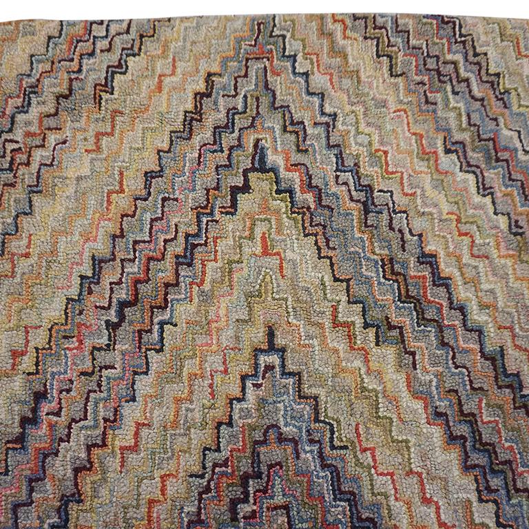Early 20th Century American Hooked Rug For Sale 6