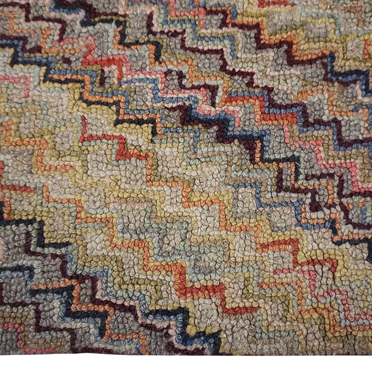 Early 20th Century American Hooked Rug For Sale 7
