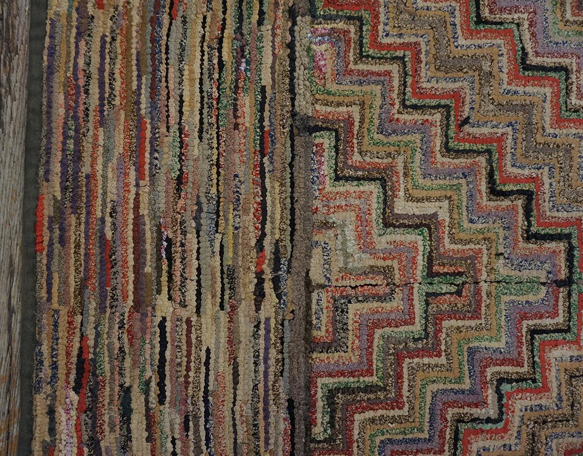 Early 20th Century American Hooked Rug  For Sale 9