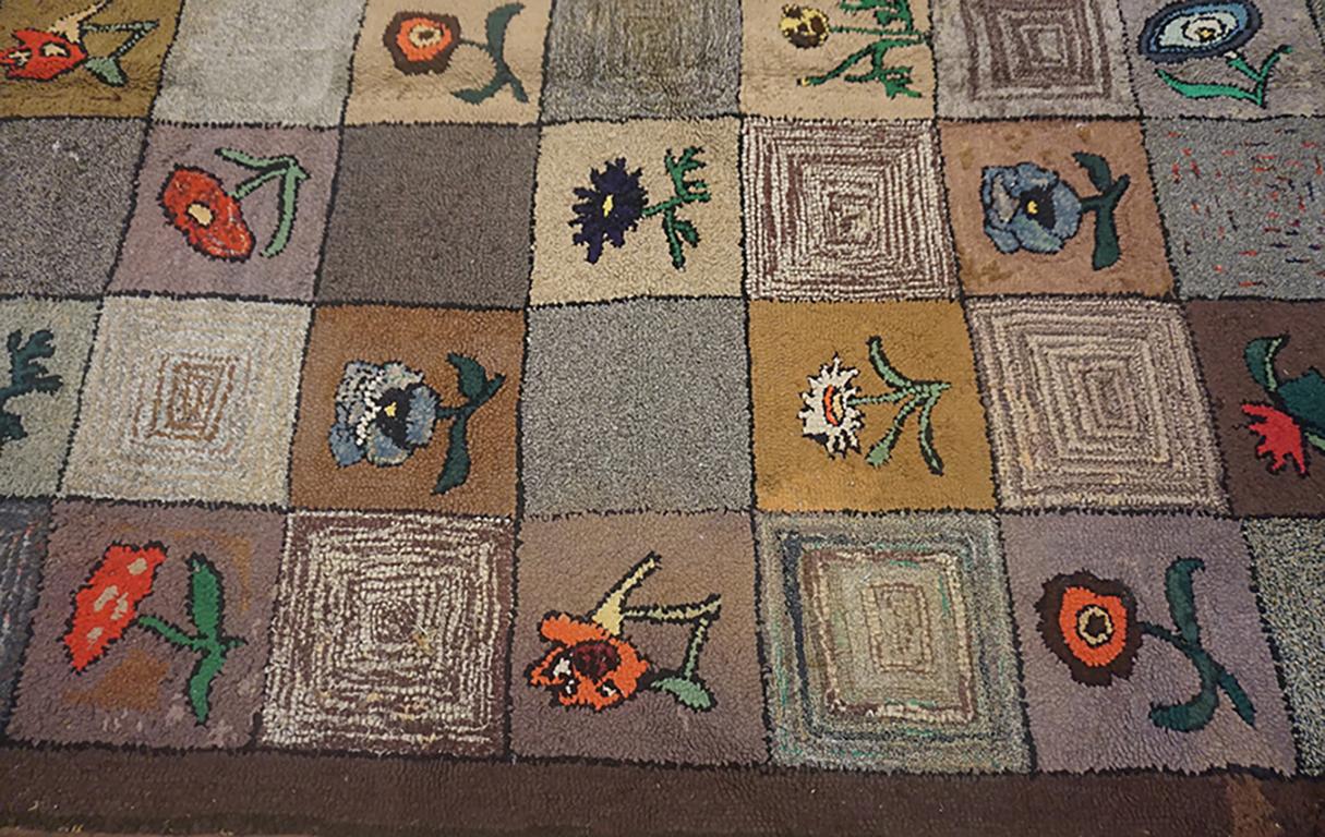 Alfombra enganchada americana de principios del siglo XX en Bueno estado para la venta en New York, NY