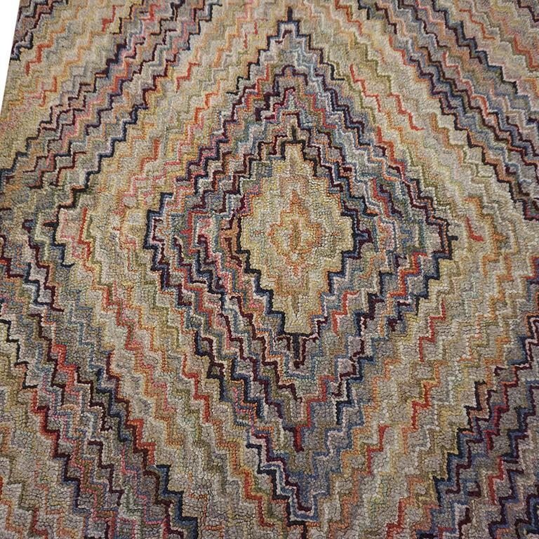 Early 20th Century American Hooked Rug For Sale 2