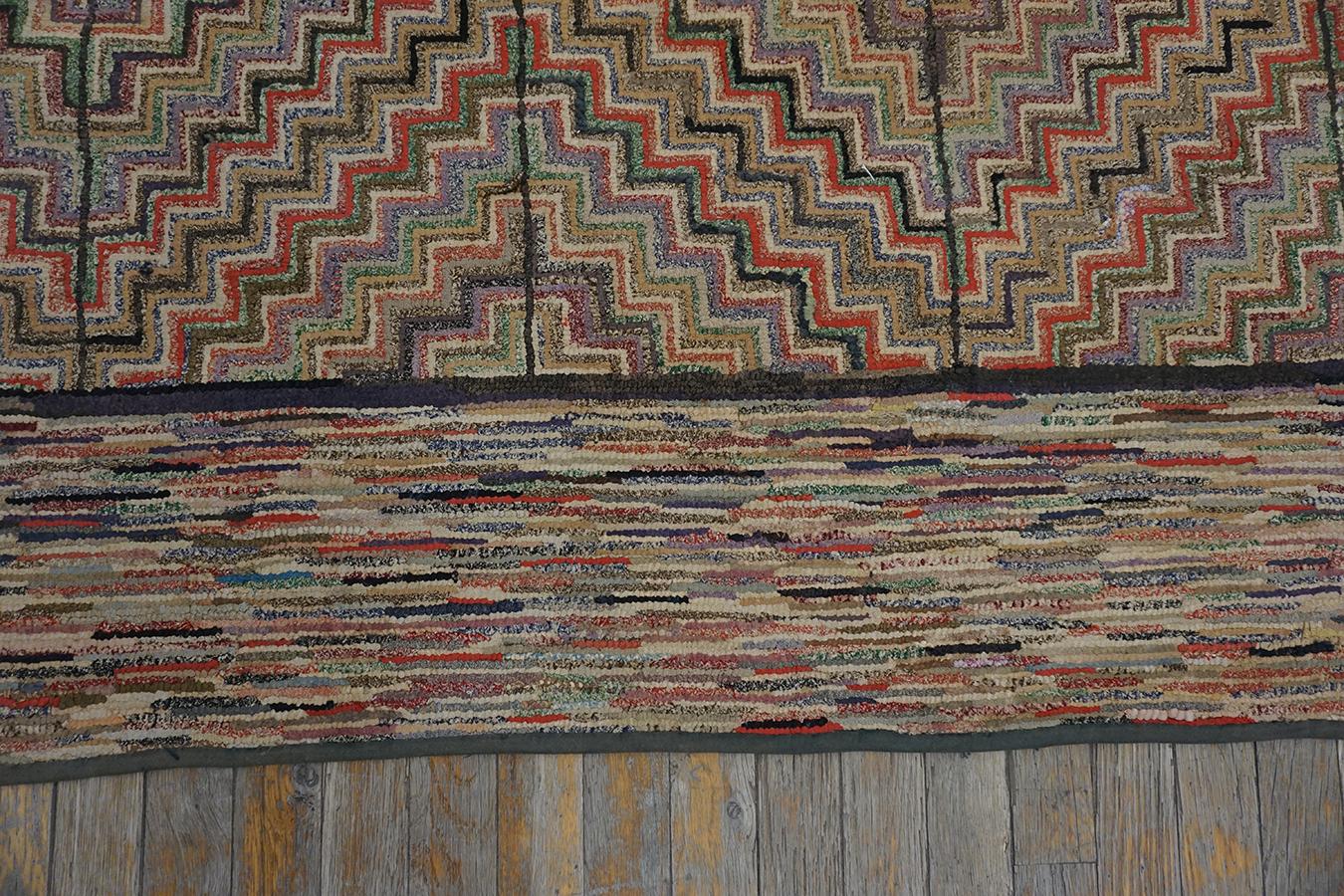 Early 20th Century American Hooked Rug  For Sale 3