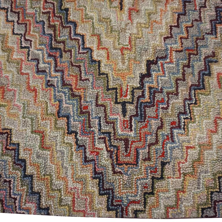 Early 20th Century American Hooked Rug For Sale 5