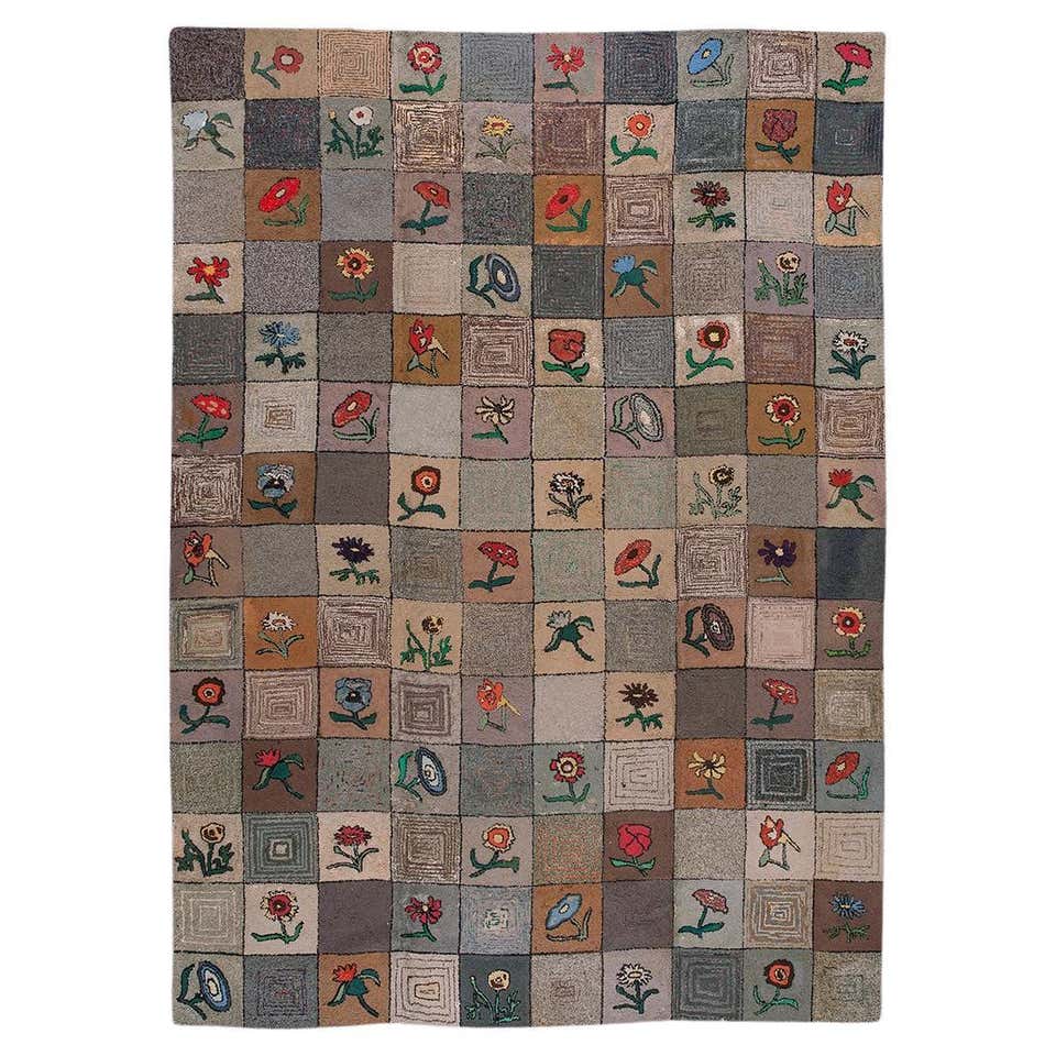 Early 20th Century American Shaker Rag Rug For Sale at 1stDibs
