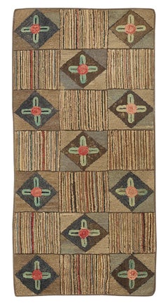 Early 20th Century American Hooked Rug