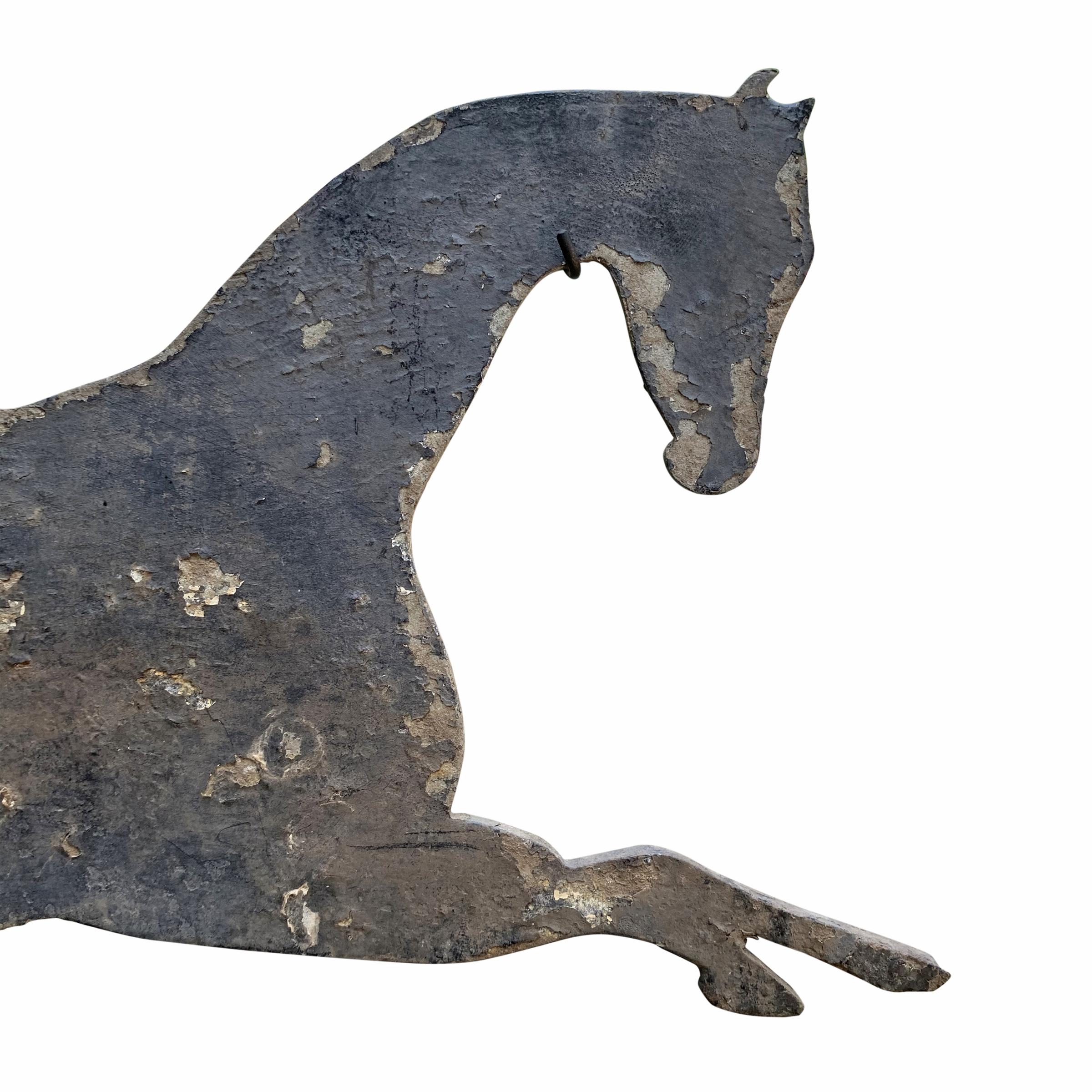 Early 20th Century American Horse and Jockey Weathervane 3