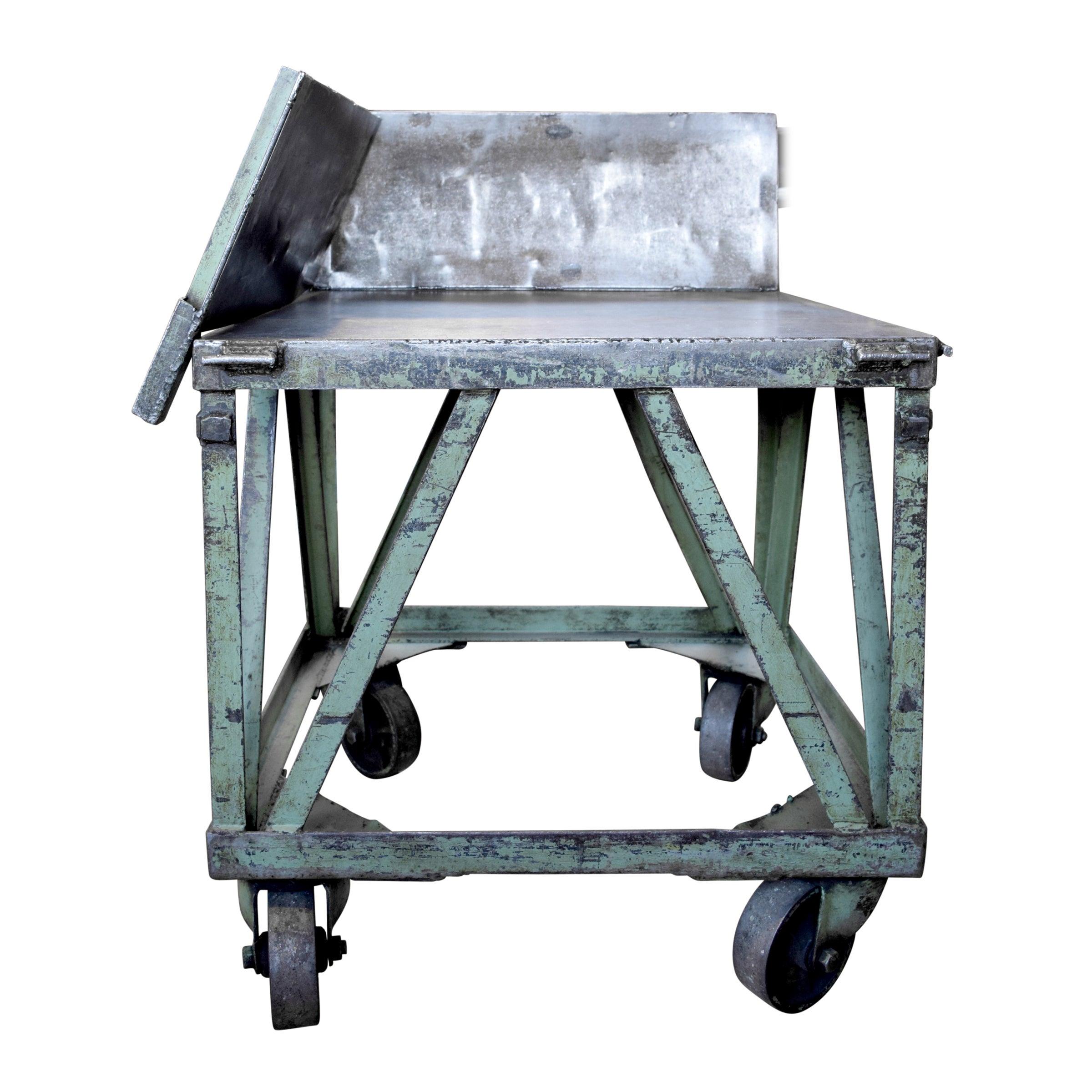 Steel Early 20th Century American Industrial Cart from a Print Shop For Sale