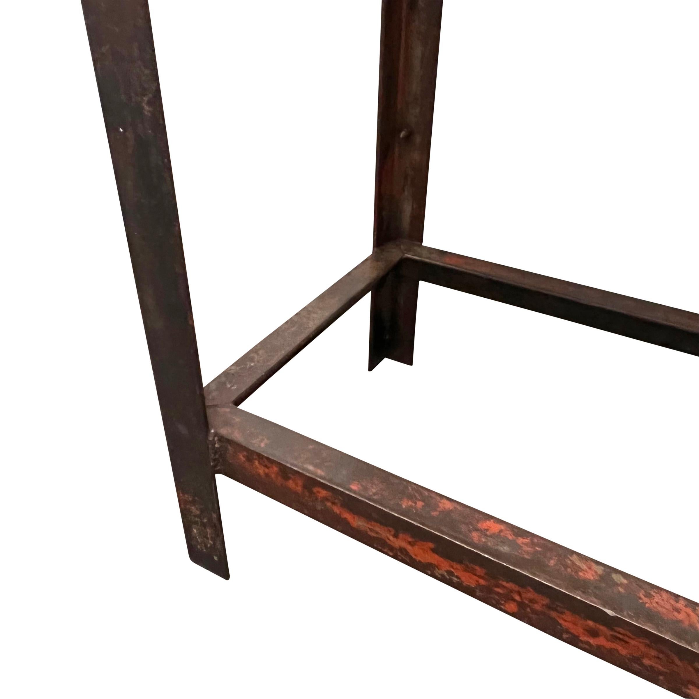 Early 20th Century American Industrial Console Table 8
