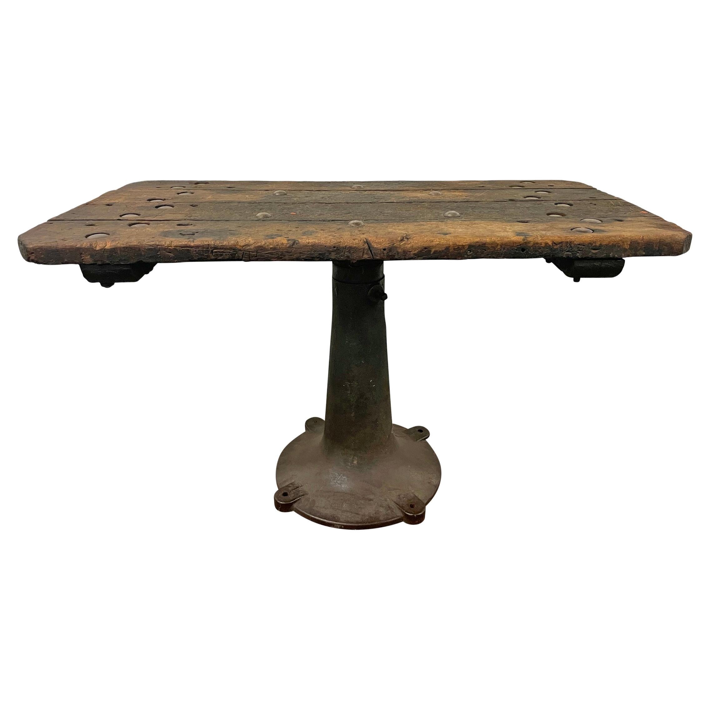 Early 20th Century American Industrial Console Table