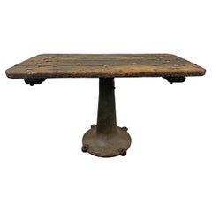 Antique Early 20th Century American Industrial Console Table