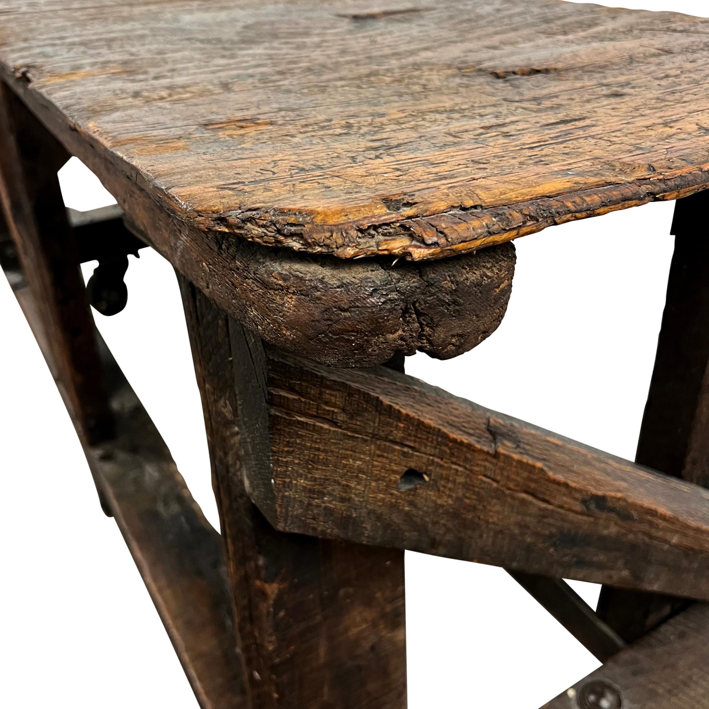 Early 20th Century American Industrial Table For Sale 14
