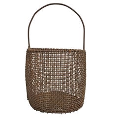 Early 20th Century American Industrial Wire Basket