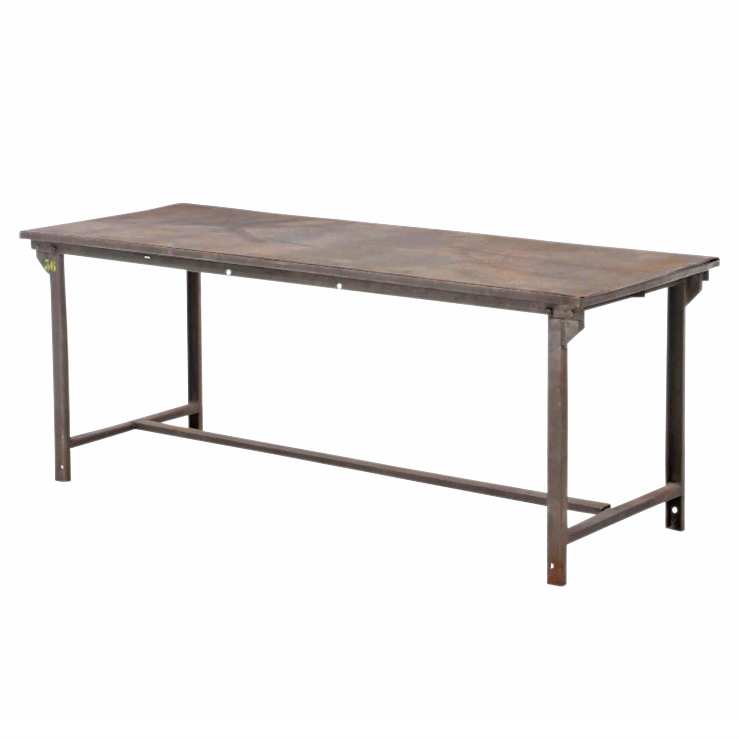 Early 20th Century American Industrial Work Table In Good Condition In Chicago, IL