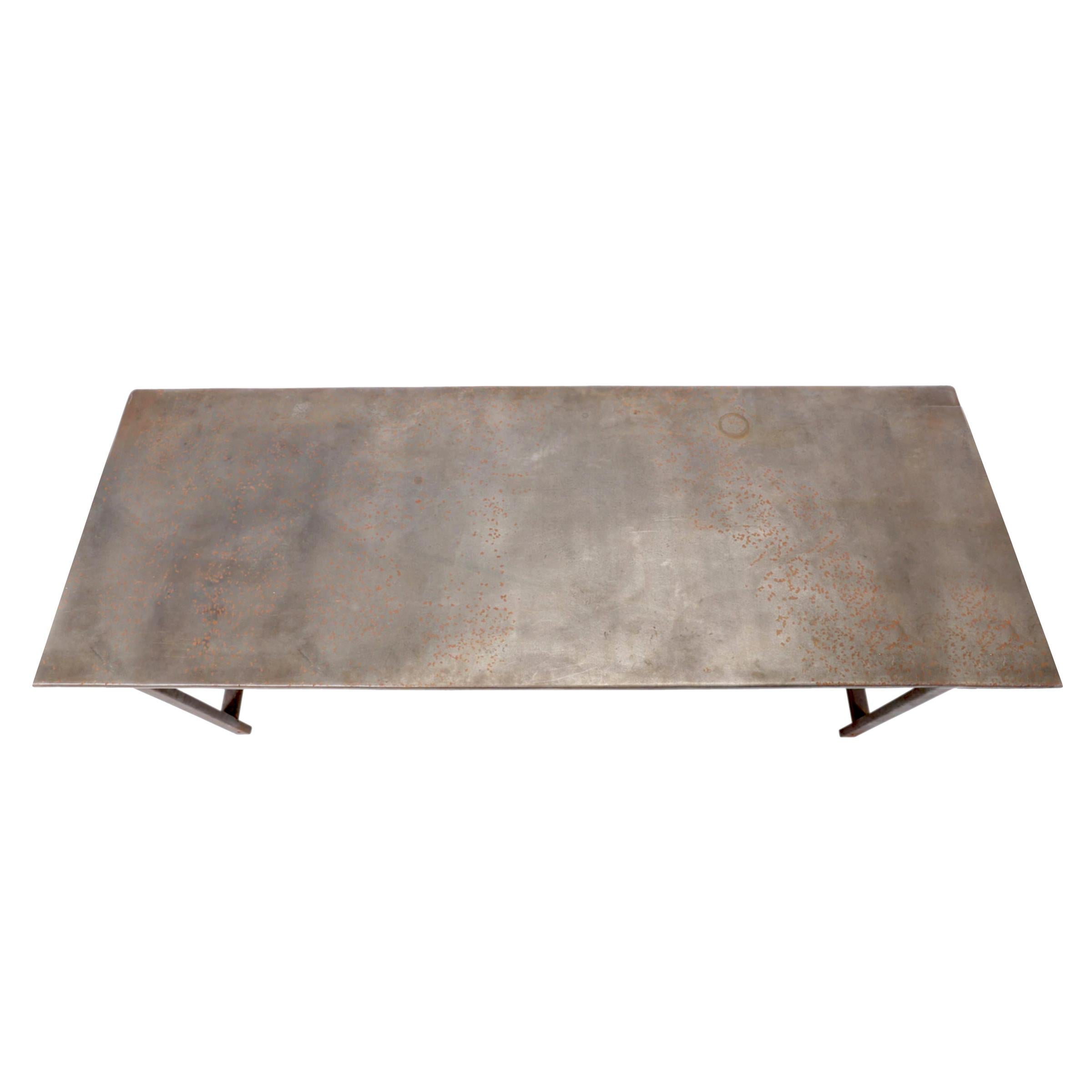 Steel Early 20th Century American Industrial Work Table