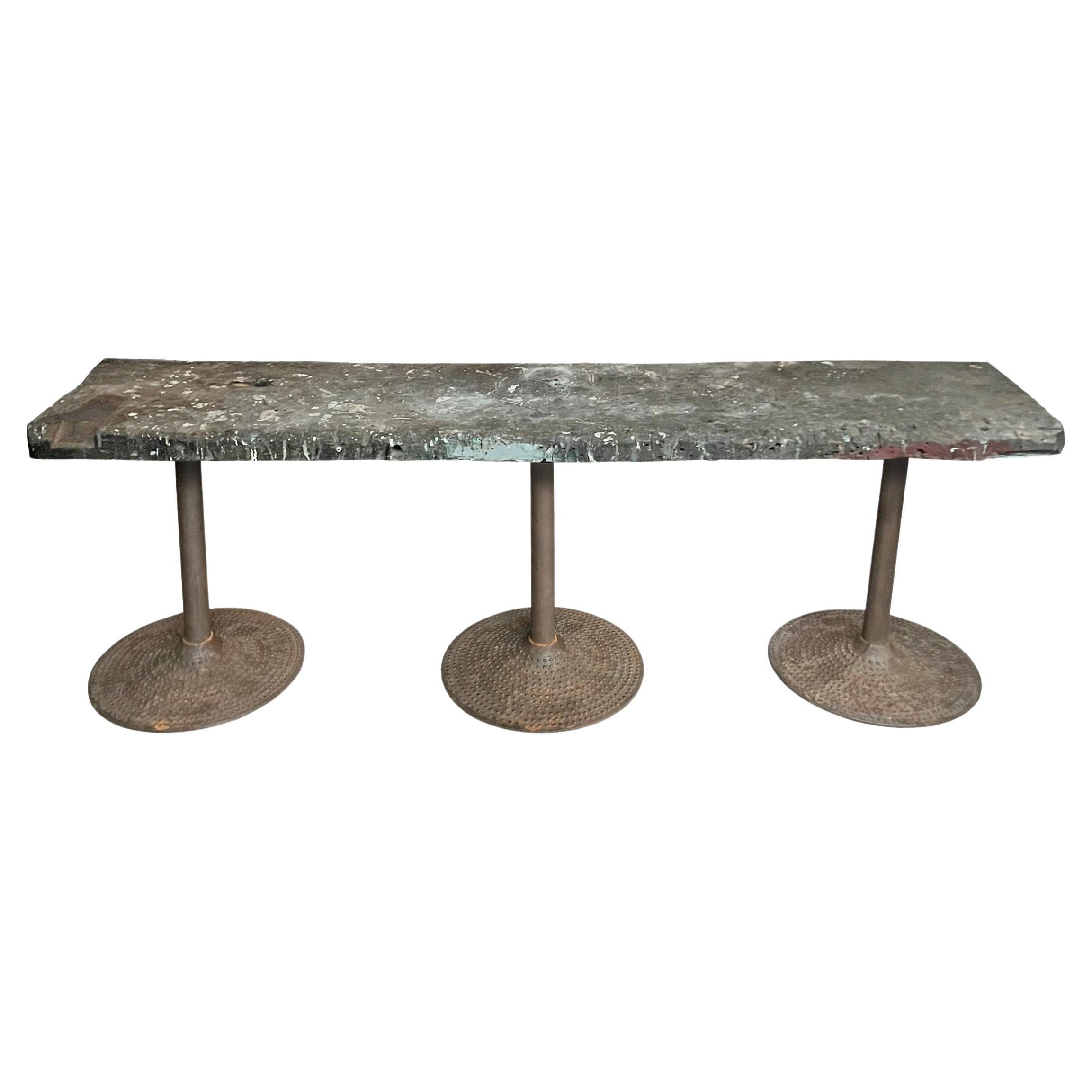 Early 20th Century American Industrial Work Table