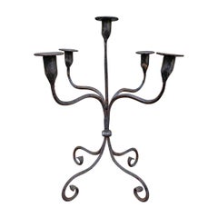 Early 20th Century American Iron Candelabra