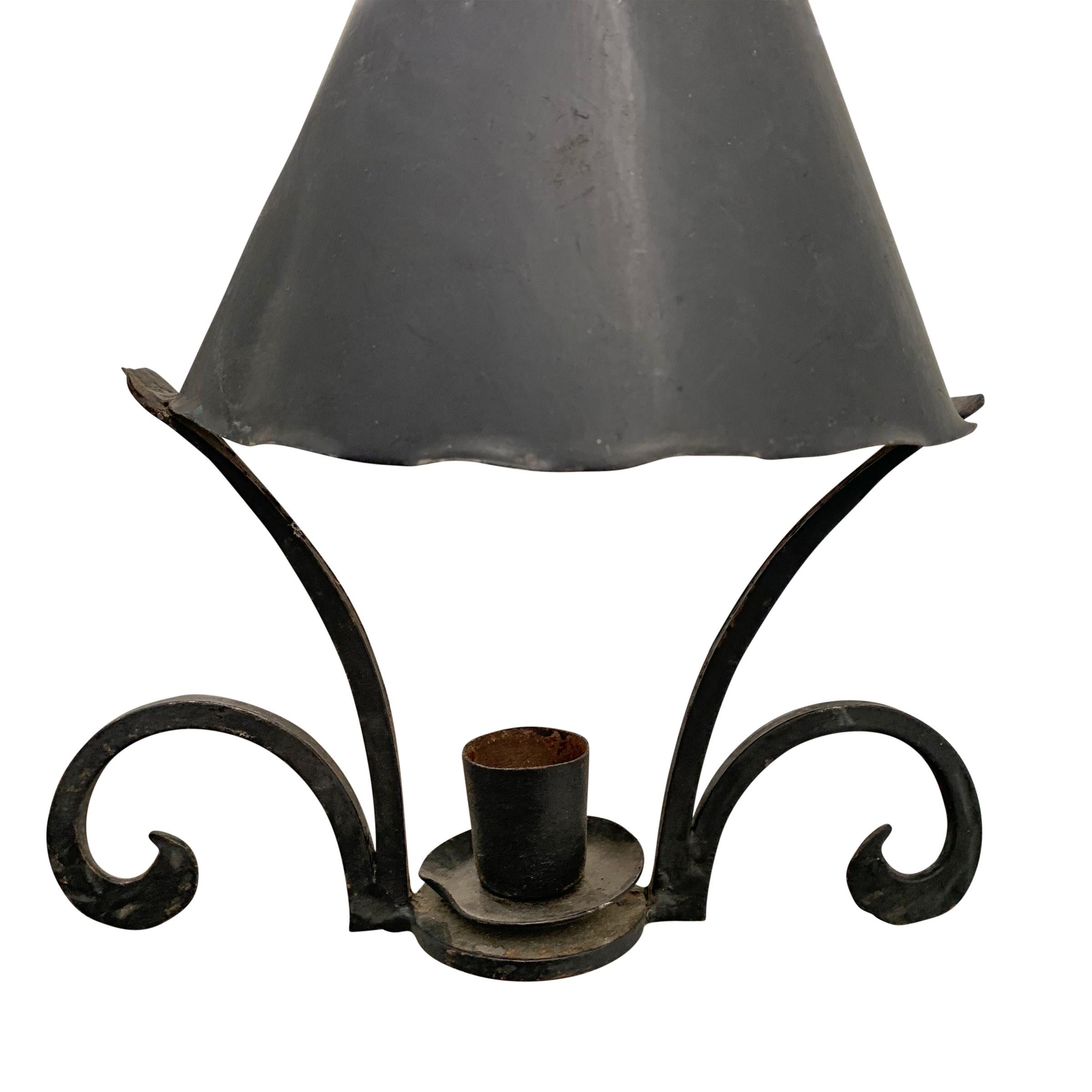 Rustic Early 20th Century American Iron Light Fixture
