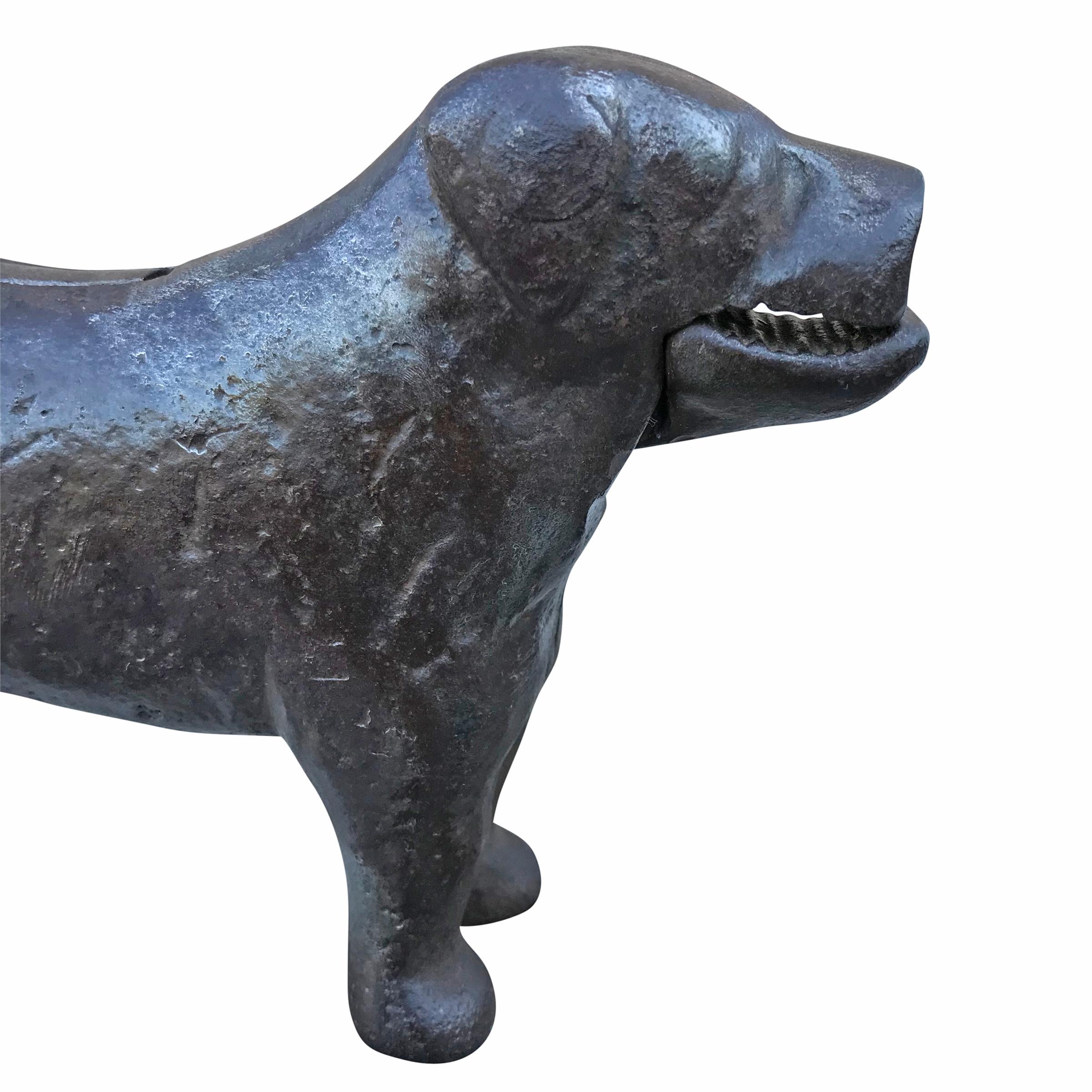 Early 20th Century American Labrador Nut Cracker In Good Condition In Chicago, IL