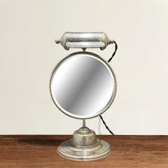 Early 20th Century American Lighted Shaving Mirror