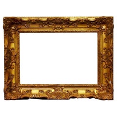 Antique Early 20th Century American Louis XV Style 16x24 Picture Frame