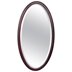 Early 20th Century American Mahogany Oval Mirror